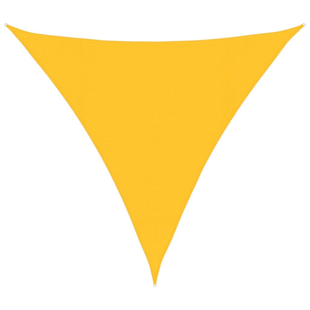 Vidaxl Toldo De Vela Triangular Hdpe Amarillo 160 G/m² 4x4x4 M_0