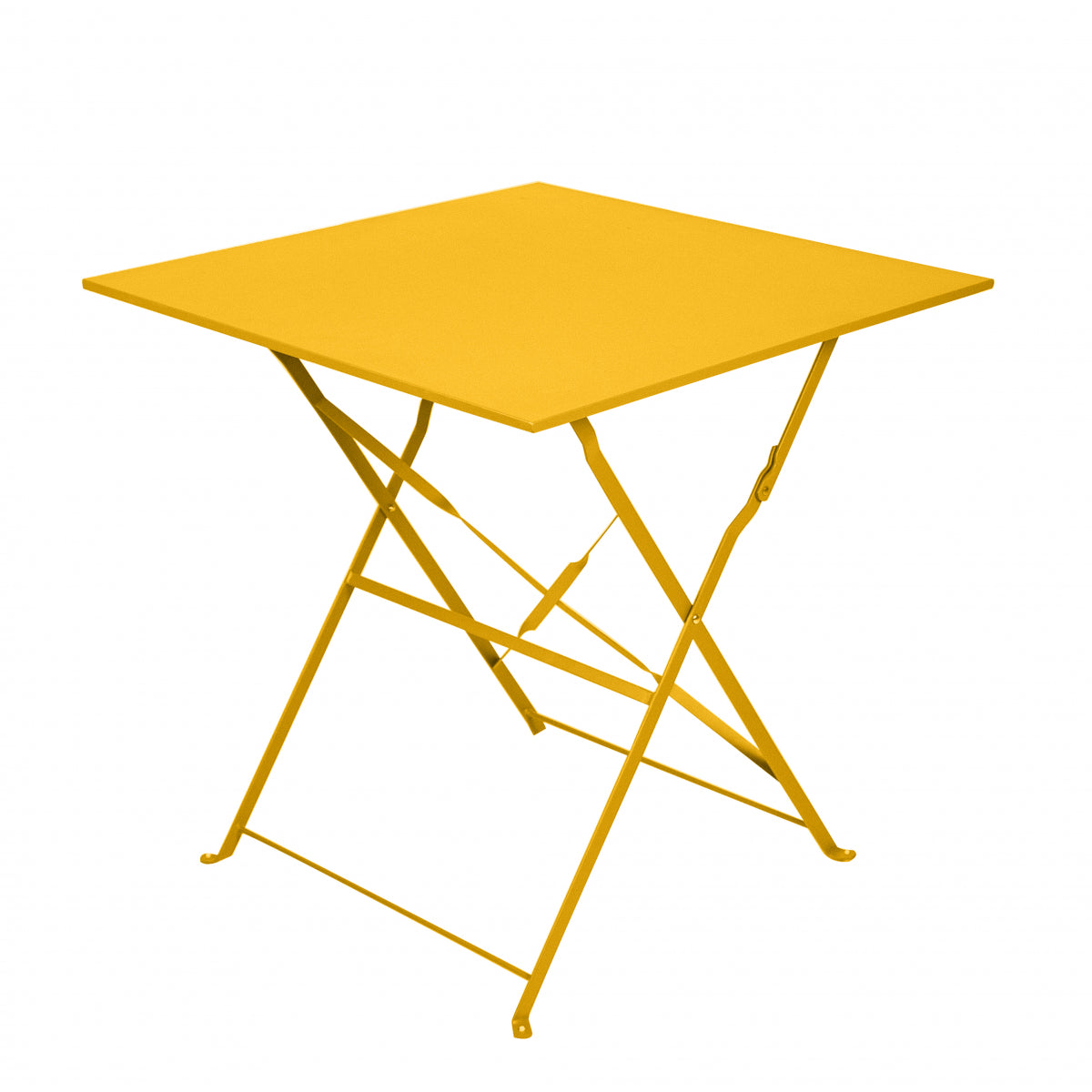 Mesa De Jardín Plegable Bistrot Cuadrada 2 Personas Amarillo 70x70cm- Mobiliario De Jardín_0