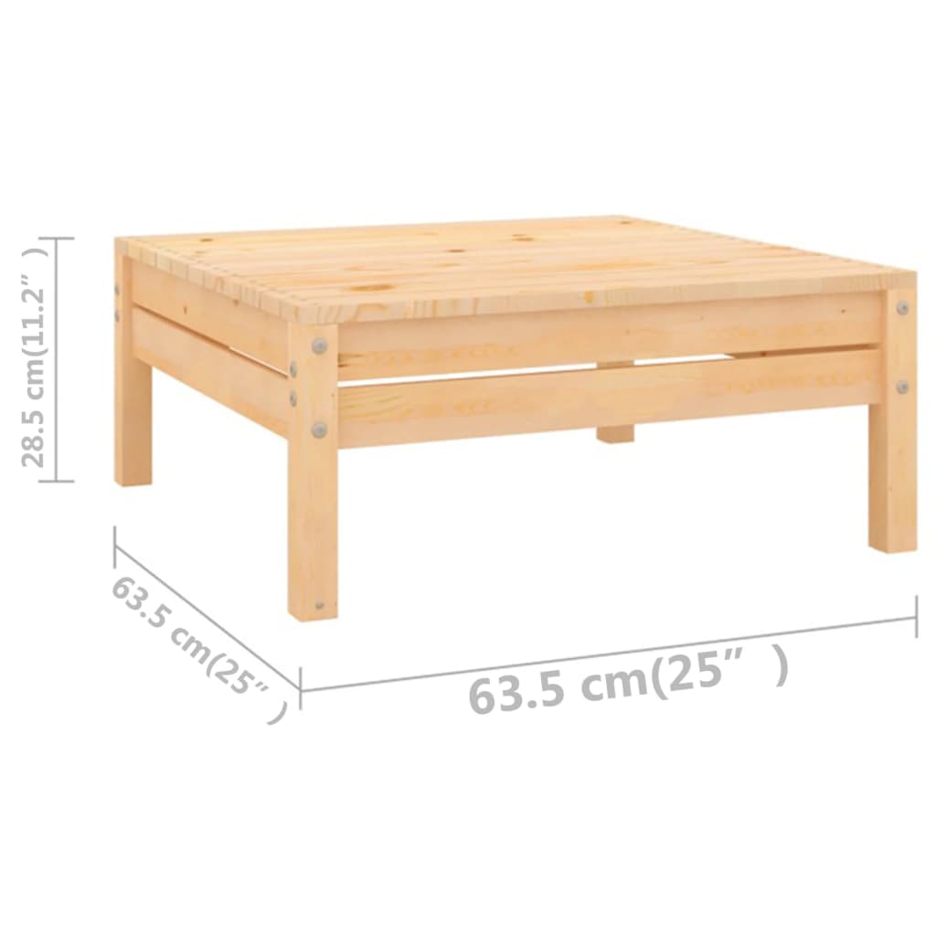 Juego De Muebles De Jardín 5 Piezas Madera Maciza De Pino / Vetonek_3