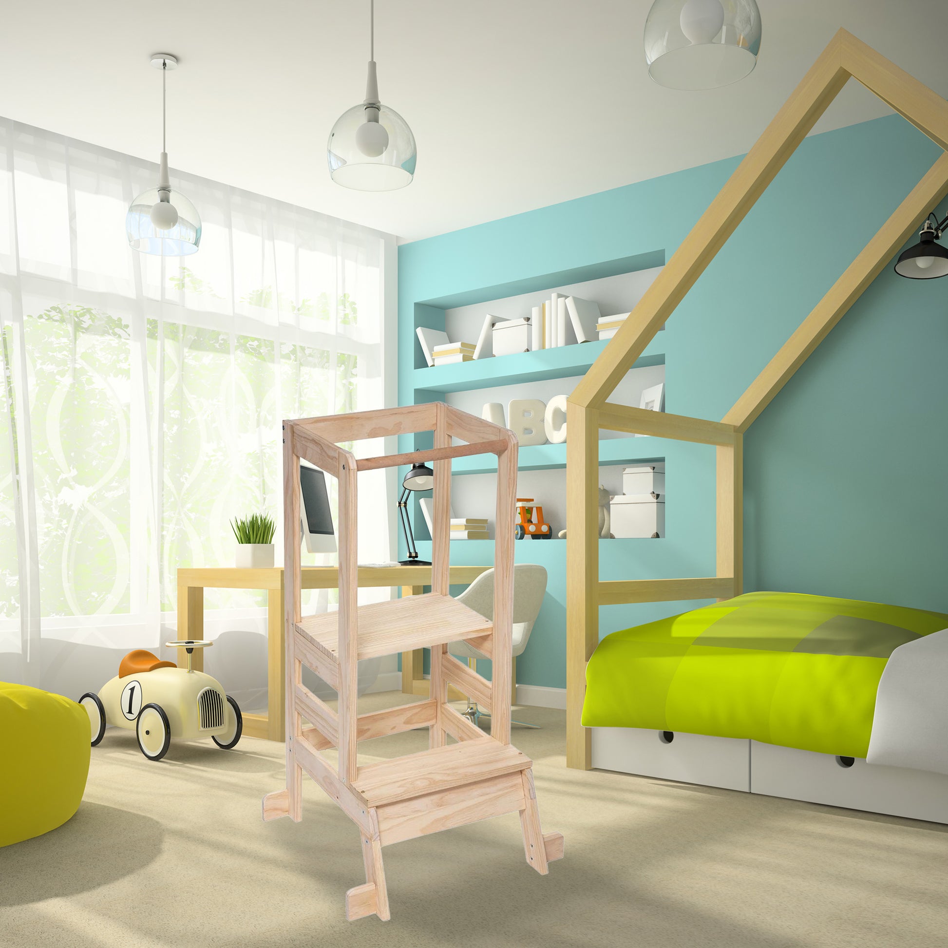Well Home - Torre De Observación Infantil léa, Beige_2