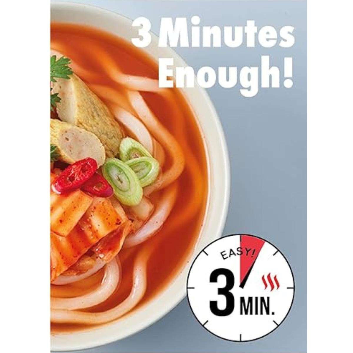 Noodles instantâneos, Ra Udong, Kimchi de rua coreano 215 g