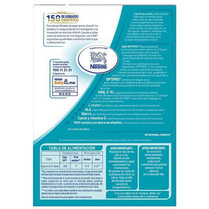 Leite de crescimento Nan Optipro 3 a partir de 1 ano Nestlé 1200 g