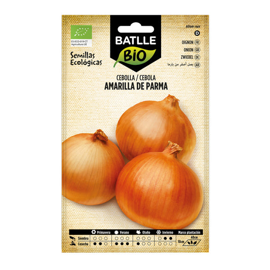 Sementes de cebola amarela Parma biológicas Batlle