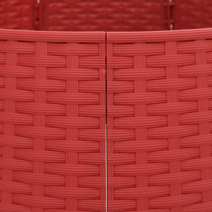 Vidaxl Falda Del Árbol De Navidad Plástico Roja Ø56x23 Cm_5
