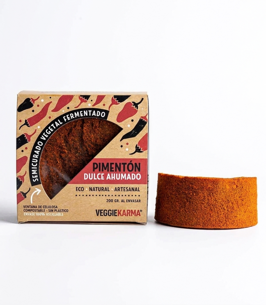 Queso Vegano Semicurado Vegetal Con Pimenton Dulce Ahumado 200 g_0