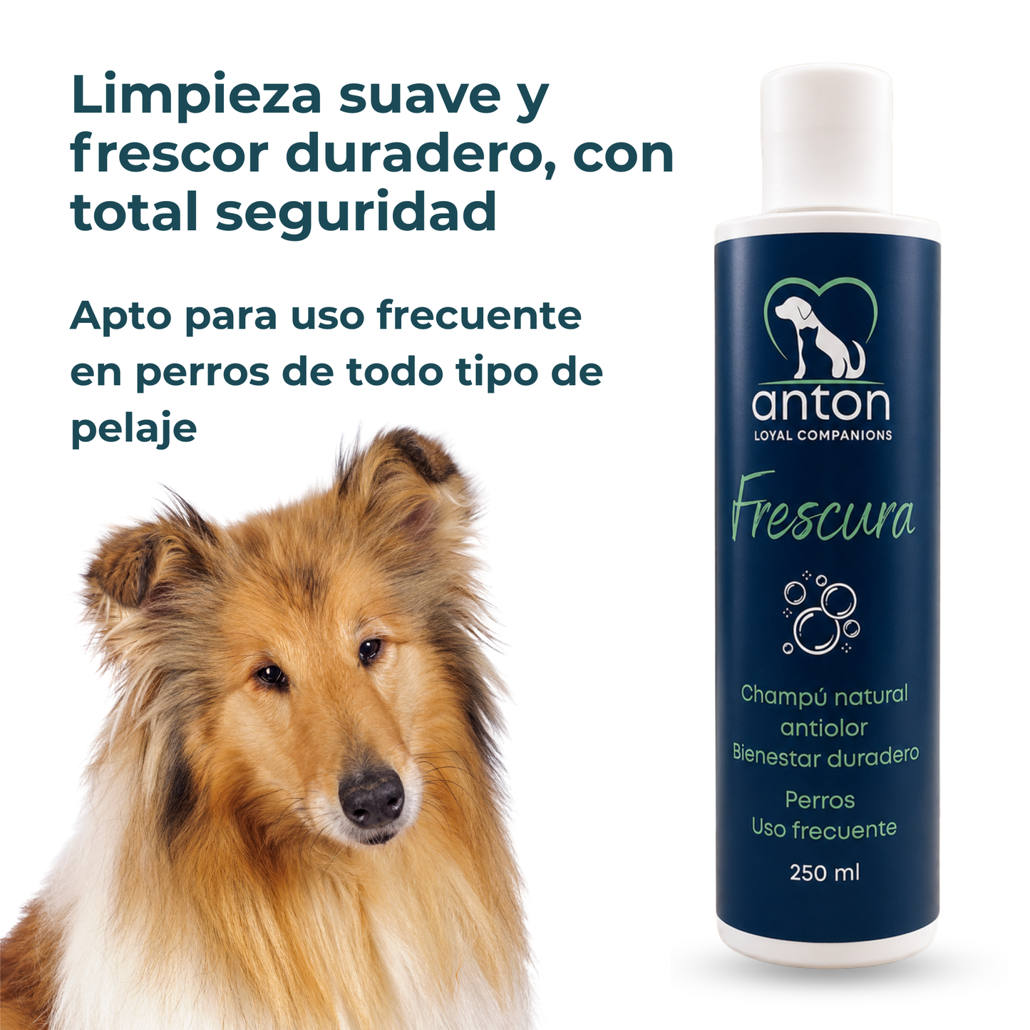Champú natural para el control de olores en perros – 250 ml_1