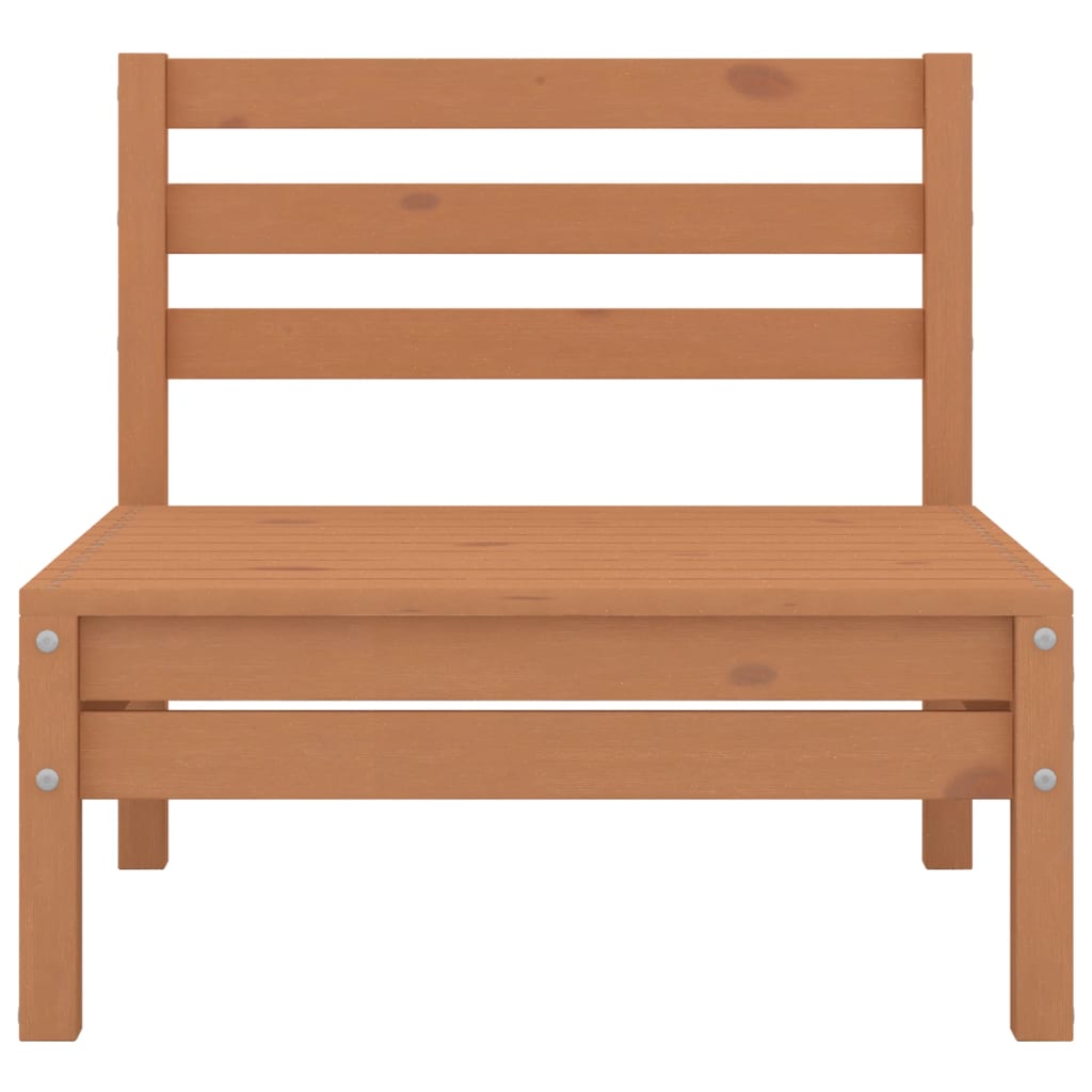 Juego Muebles De Jardín 5 Pzas Madera Maciza Pino Marrón Miel / Vetonek_3