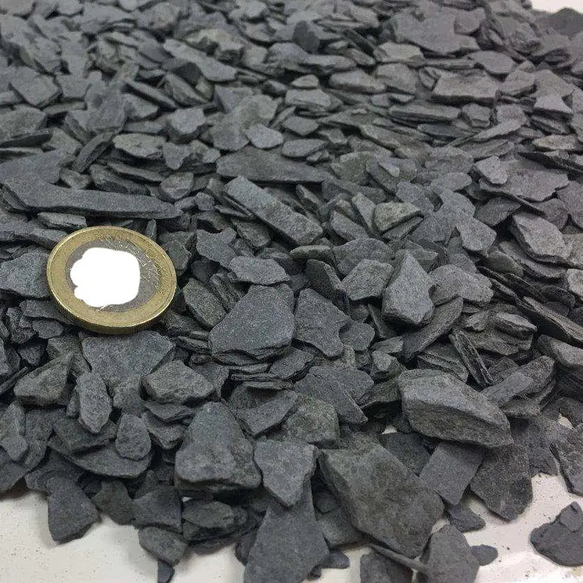 Grava Pizarra Decorativa / Big Bag 500 Kg. / 6-14 Mm / Gris_2