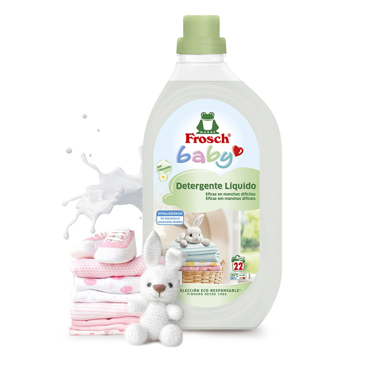 Embalagem 10x Detergente para bebé Frosch 1500 ml