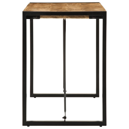 Mesa De Comedor Madera Maciza De Mango Rugoso 120x55x76 Cm_1