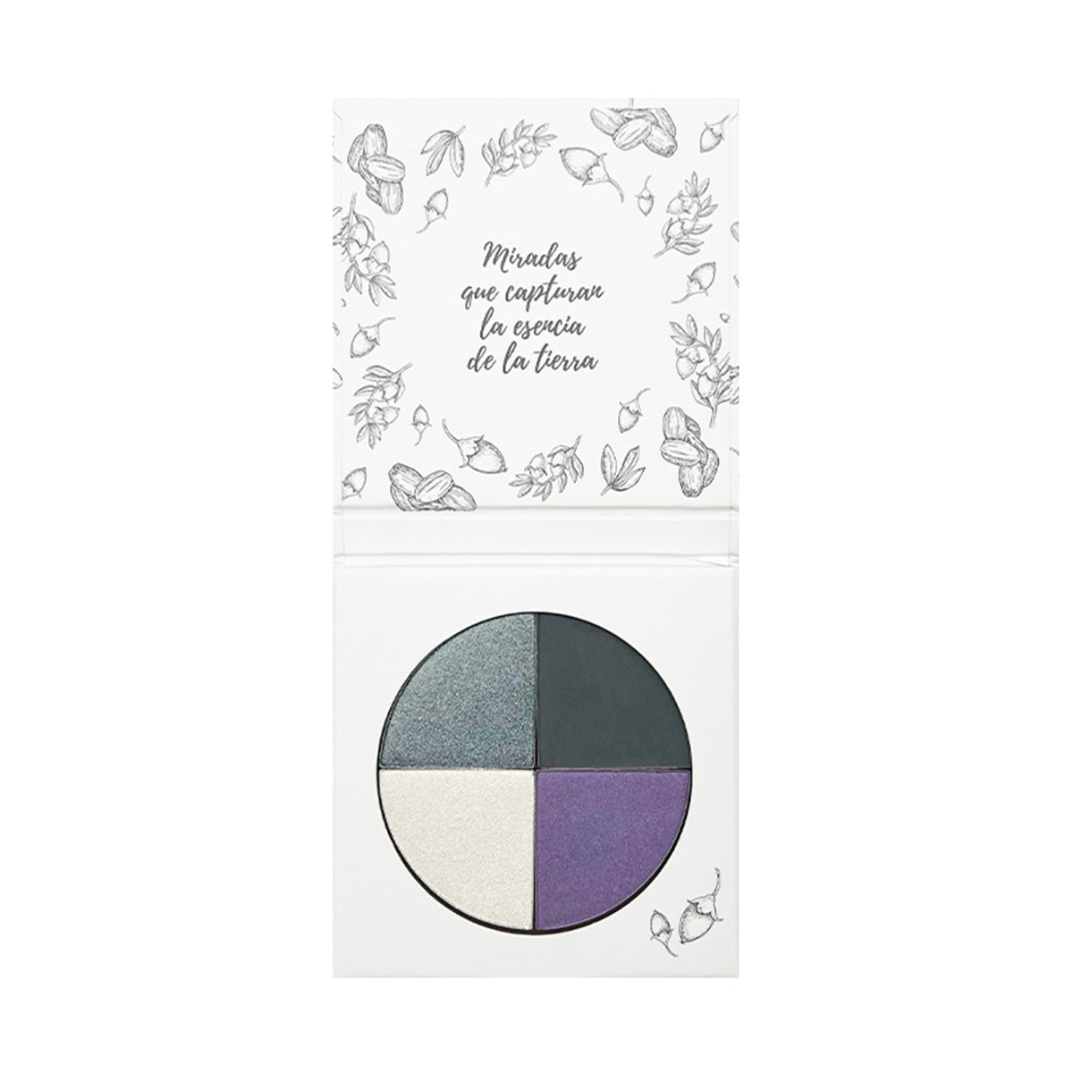Sombra 4 Cores 01 Gothic Barcelona Com Óleo de Jojoba e Rosa Mosqueta, NaturaBio Cosmetics 4 x 1,6g
