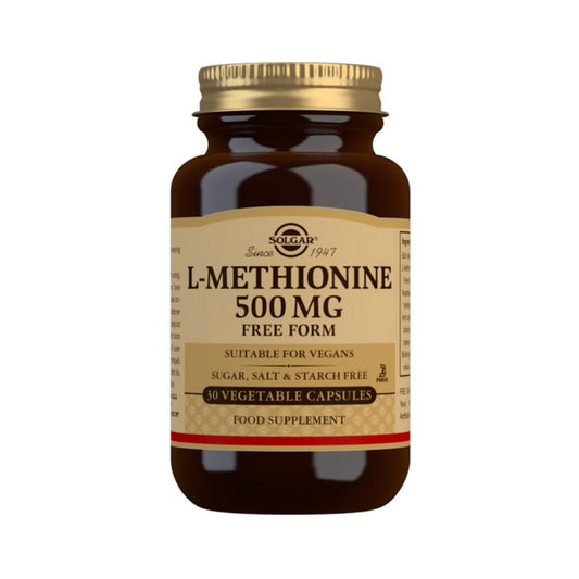 L-Metionina, 30 cápsulas de 500 mg