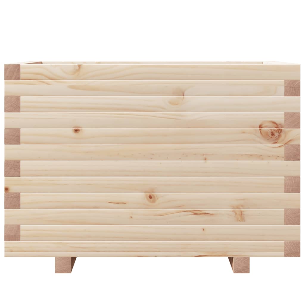 Jardinera Madera Maciza De Pino 70x40x49,5 Cm_4