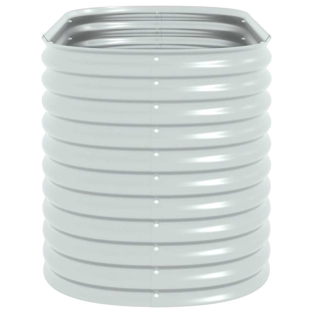 Arriate De Acero Galvanizado Plateado 160x80x81 Cm_4