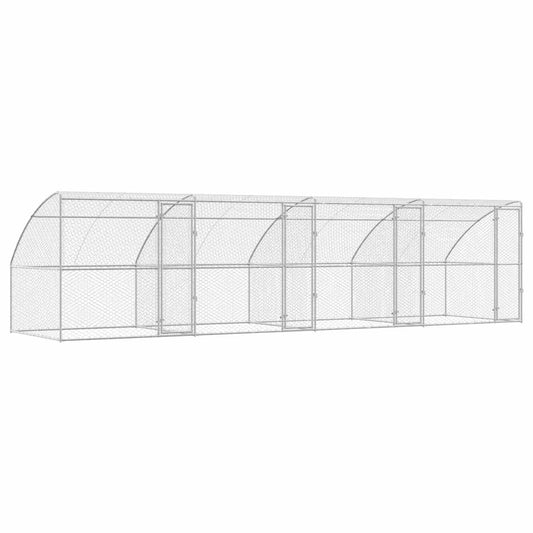 Refugio Para Perros 4 Pcs Plateado 8 X 2 X 2 M_0