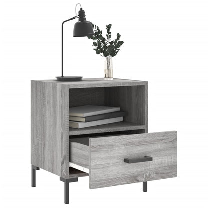Mesitas Noche 2 Uds Madera Ingeniería Gris Sonoma 40x35x47,5 Cm_1