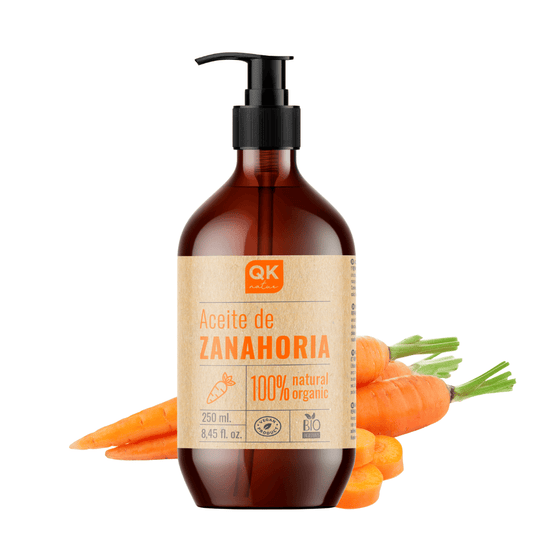 QKnatur - Aceite De Zanahoria 250 ml - 100% Puro - Bronceador Natural - Hidrata Y Aporta Luminosidad - Repara Cabello_0
