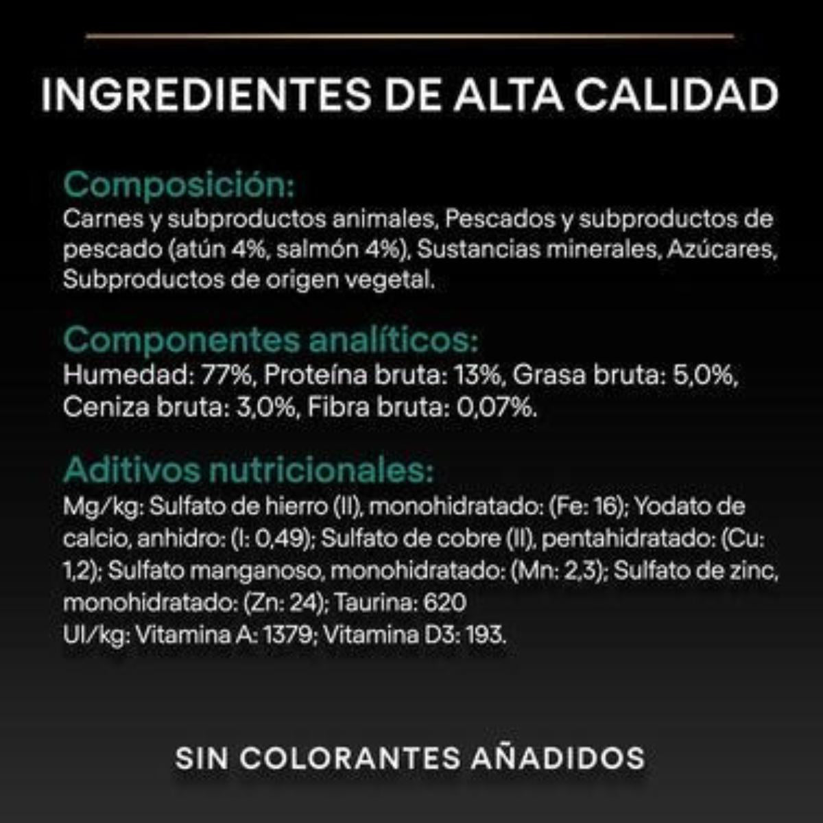 Terrine de Manutenção Esterilizada para Gatos Adultos Pro Plan com atum e salmão Purina lata 12x85g