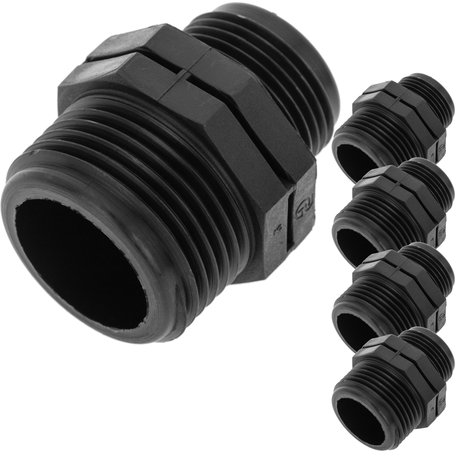 Pack De 5 Unidades Machón Reductor De Polipropileno De 1“ X 3/4“ Para Sistema De Riego_0