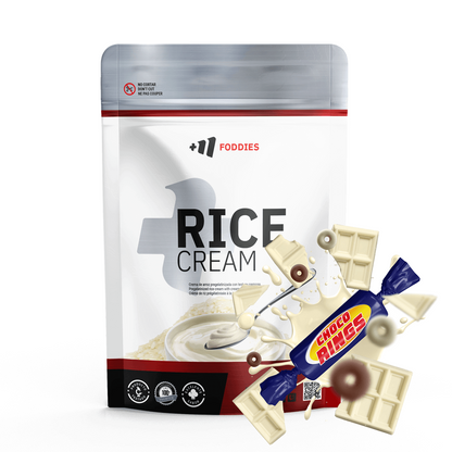 Rice Cream (crema De Arroz Pregelatinizada) - 1kg - Chocolate Blanco Con Choco Rings - Fuente De Carbohid - Masmusculo S_0