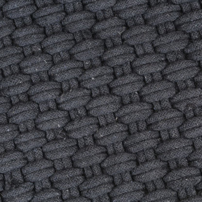 Alfombra Rectangular Algodón Antracita 120x180 Cm / Vetonek_4