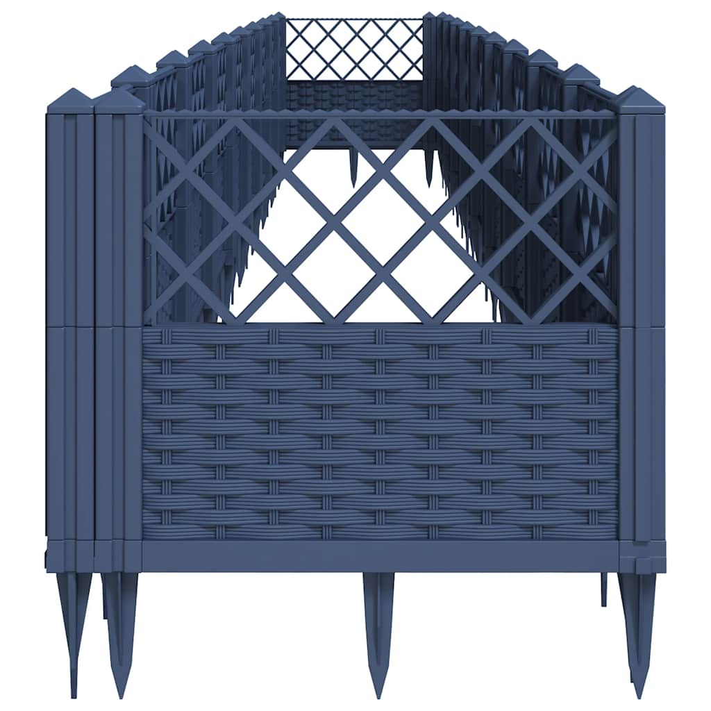Jardinera Con Clavijas Pp Azul Gris 363,5x43,5x43,5 Cm_3