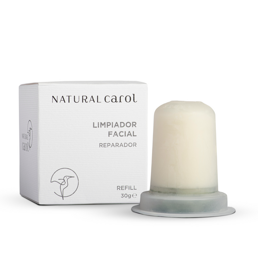 Recarga de stick de limpeza facial sólido Natural Carol 30g