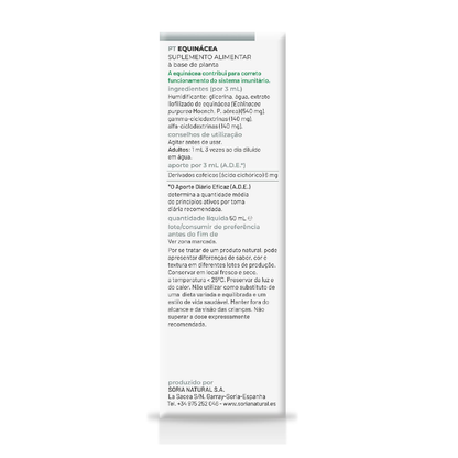 Embalagem 2X Extrato de Equinácea Soria Natural, 50 ml