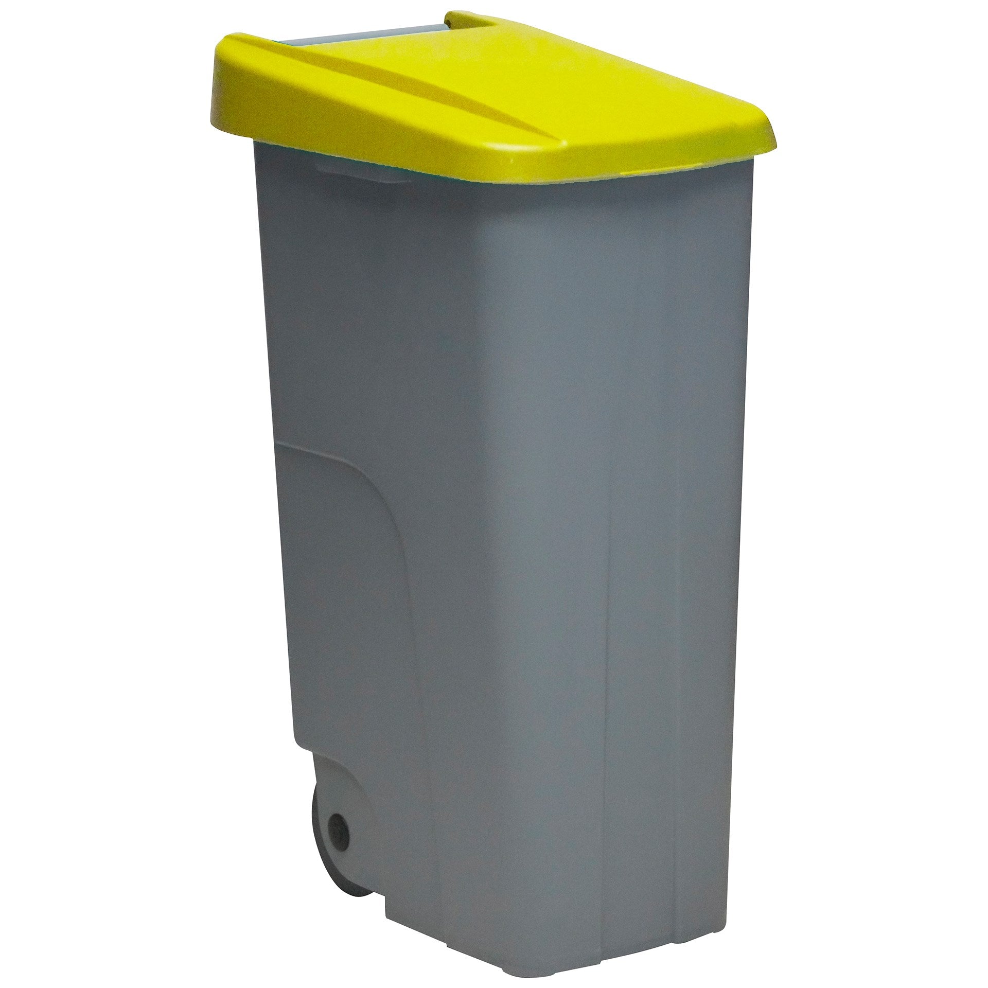 Contenedor Reciclo 110l Amarillo Cerrado 88x57x42 Cm Wellhome_0