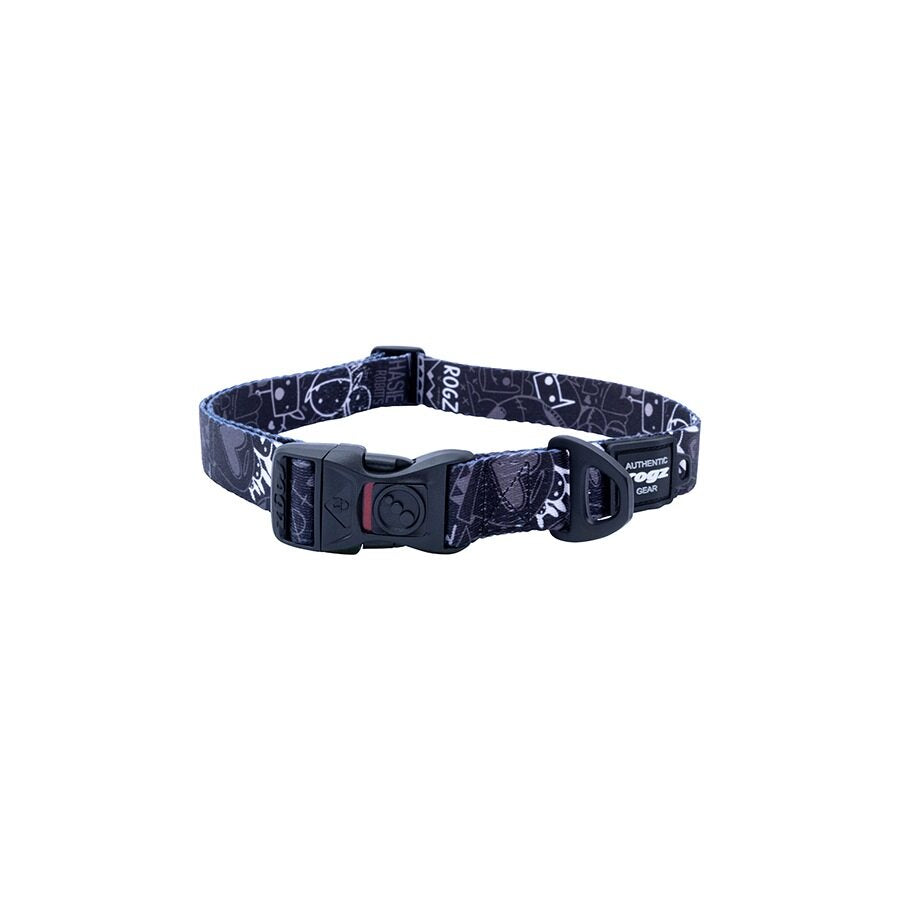 Collar Para Perro, Modelo Fusion De Rogz, Estampado Graffiti Negro. Talla Xl (39-64kg)_3