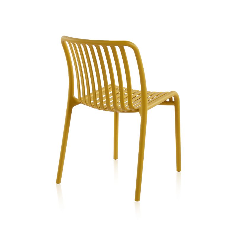 Pack 4 Sillas De Exterior Jamie Polipropileno, Mostaza, 58 X 80 X 46_3