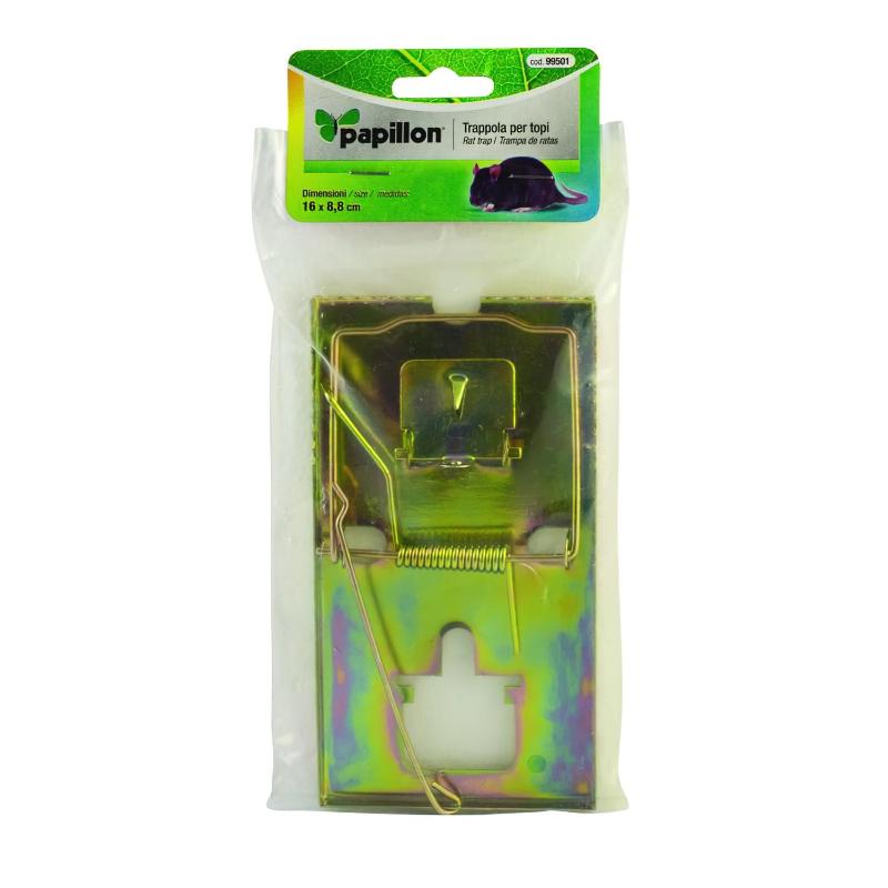 Trampa Ratas Metálica Galvanizada 16 X 8.8 Cm._1