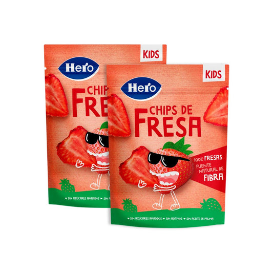 pack promocional 2xMorangos Chips 12g - Hero Kids