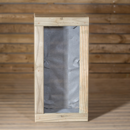 Jardinera Luxe De Madera Tratada Vidahuerto 80x40x40 Cm._5