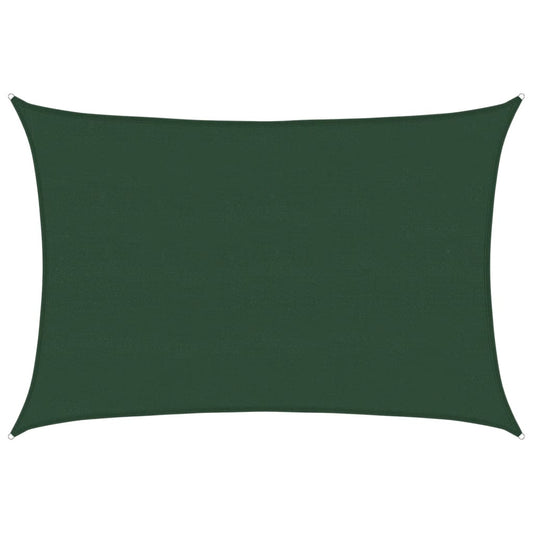Vidaxl Toldo De Vela Hdpe Verde Oscuro 160 G/m² 5x7 M_0