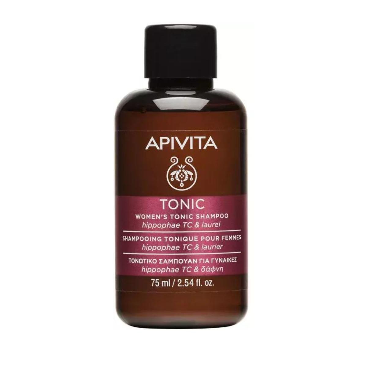Champô tonificante para mulher, tamanho de viagem, APIVITA 75 ml