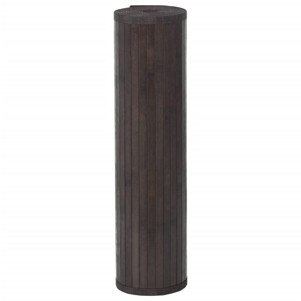 Vidaxl Alfombra Rectangular Bambú Marrón Oscuro 60x300 Cm_2