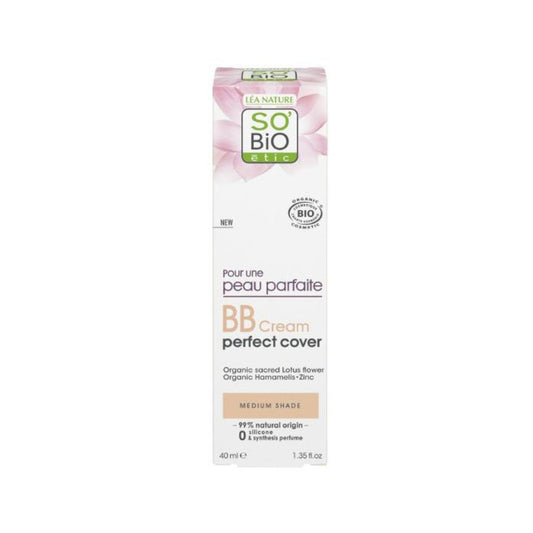 Cobertura perfeita de BB cream - peau parfaite médio So'Bio étic 40 ml