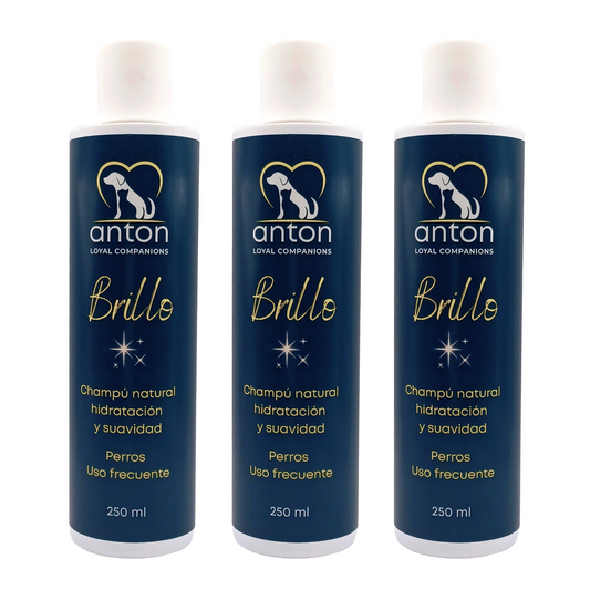 Champú Natural Para Perros “brillo” - Pack Ahorro - 3x250 Ml