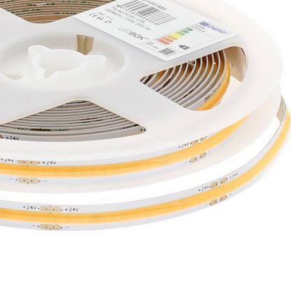 Tira Led Monocolor Cob, Dc24v, 5m (350led/m), 60w, Cri>92, Ip20, Blanco Frío_1