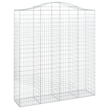 Cestas De Gaviones 13 Uds Forma De Arco Hierro 200x50x220/240cm_2