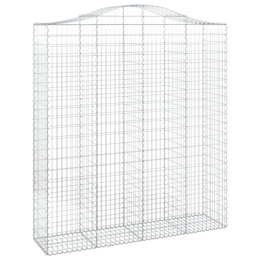 Cestas De Gaviones 9 Uds Forma De Arco Hierro 200x50x220/240 Cm_2