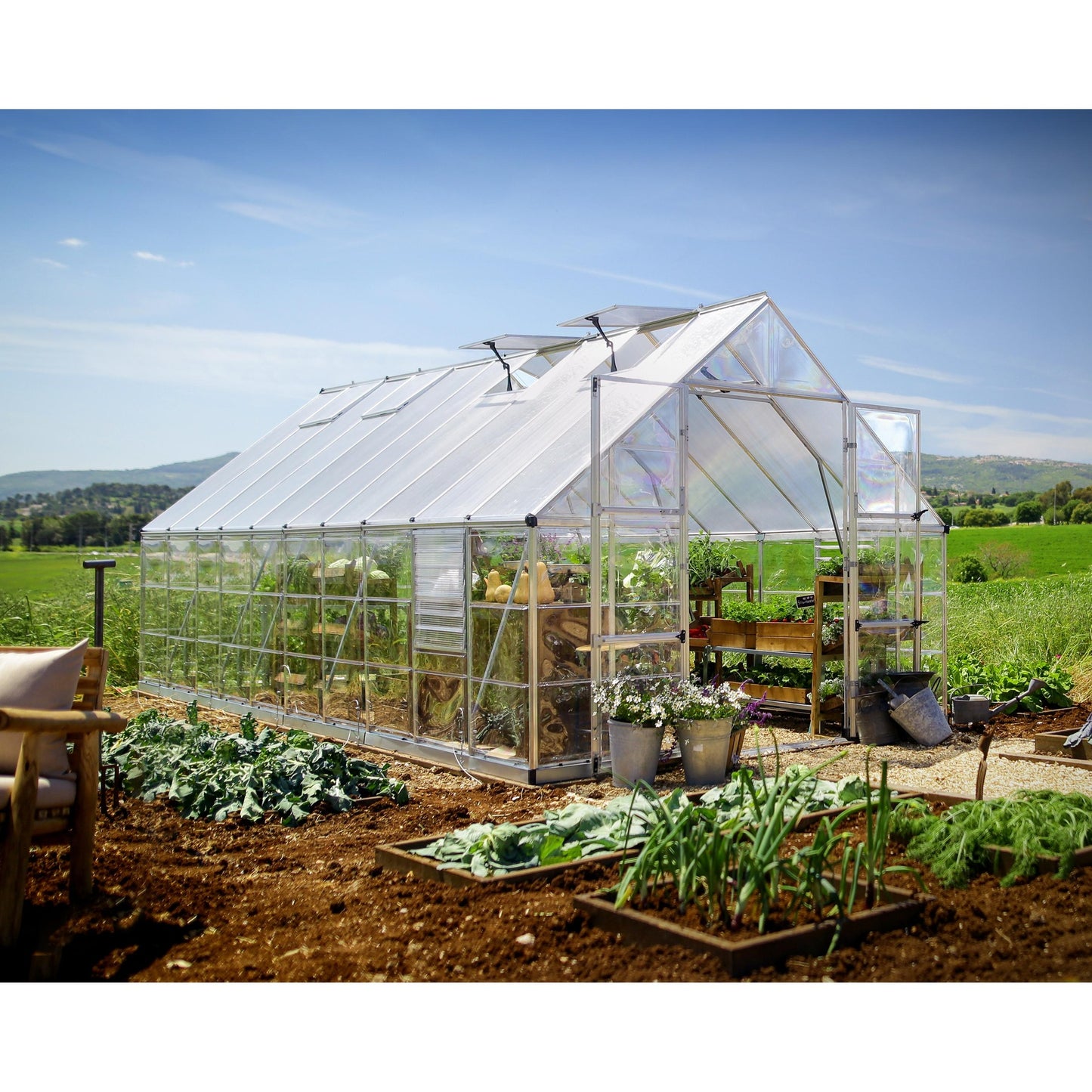 Estufa Balance Garden 604x304x257 cm Prata 