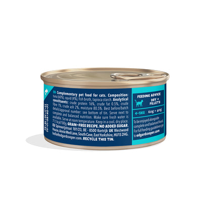 Filetes de atún con calamar para gatos Edgard & Cooper 70 g