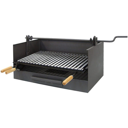 Churrasco completo com tabuleiros metálicos Imex El Zorro