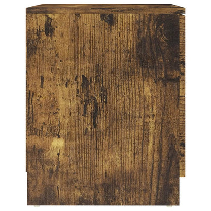 Mesita De Noche Madera De Ingeniería Roble Ahumado 40x40x50 Cm_2