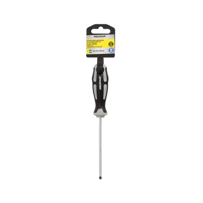 Destornillador Plano Vaciado Acero S2 Mango Tpr Bimaterial. Medida 0,8 X Ø 4,0 X 100 Mm.  Din5265_3
