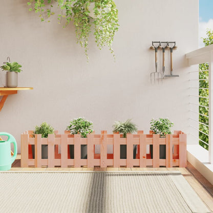 Arriate Elevado Jardín Valla Madera Maciza Douglas 150x30x30 Cm_1