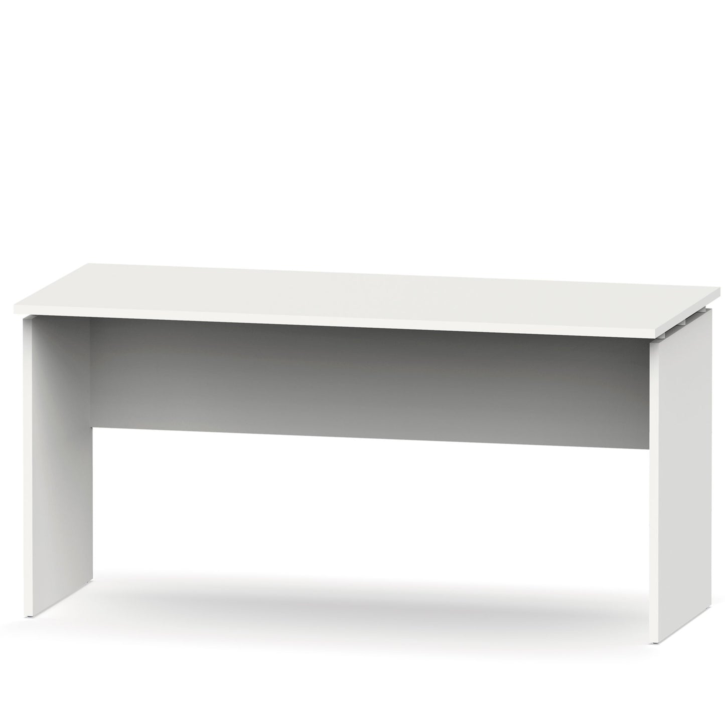 Escritorio, Mesa De Ordenador Oficina, Estudio 76 X 155 X 68 Cm, Despacho, Habitación, Desk, Briebe, Zenith, Blanco_3