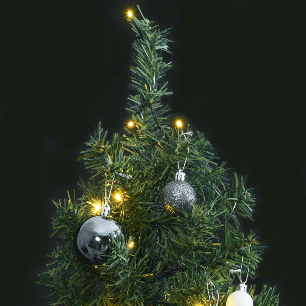 Vidaxl Árbol De Navidad Estrecho Con 300 Led Y Bolas 270 Cm_1